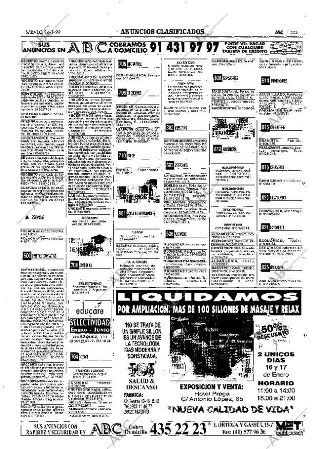 ABC MADRID 16-01-1999 página 105