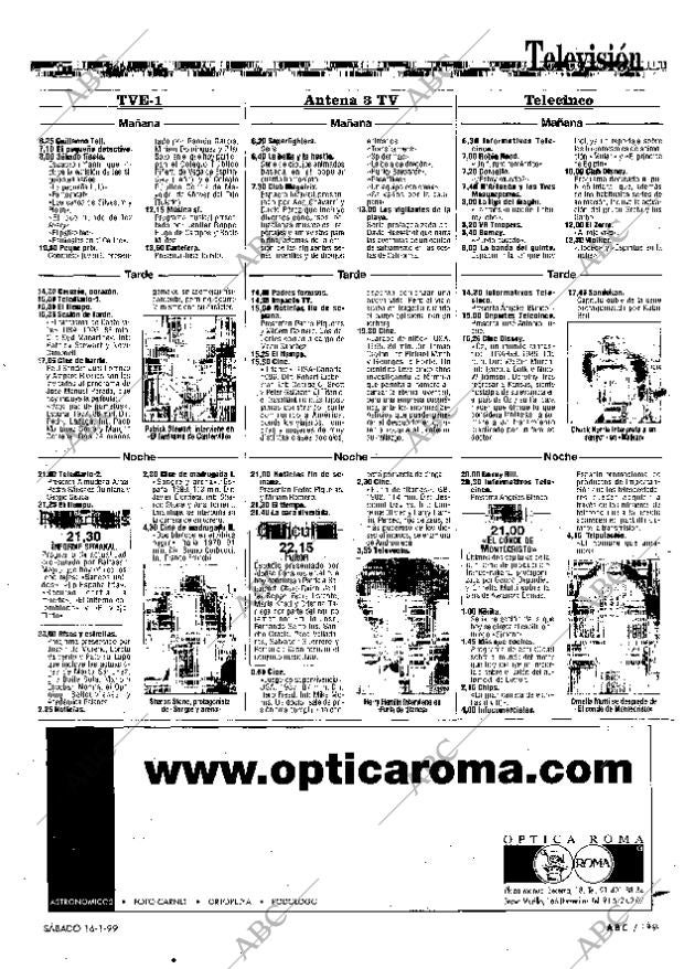 ABC MADRID 16-01-1999 página 119