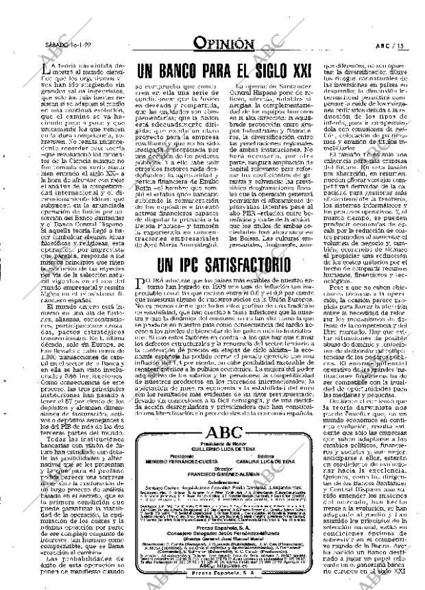 ABC MADRID 16-01-1999 página 15