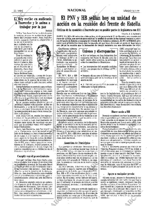 ABC MADRID 16-01-1999 página 22