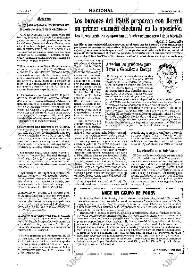 ABC MADRID 16-01-1999 página 24