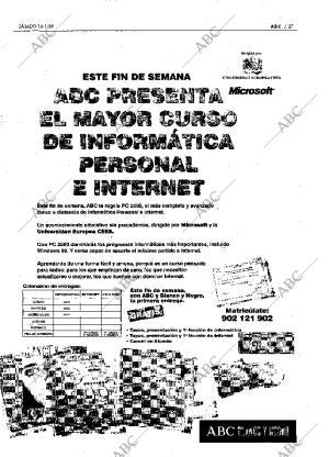 ABC MADRID 16-01-1999 página 27