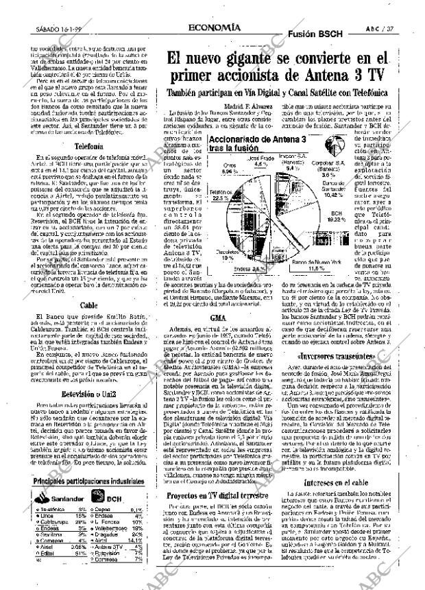 ABC MADRID 16-01-1999 página 37