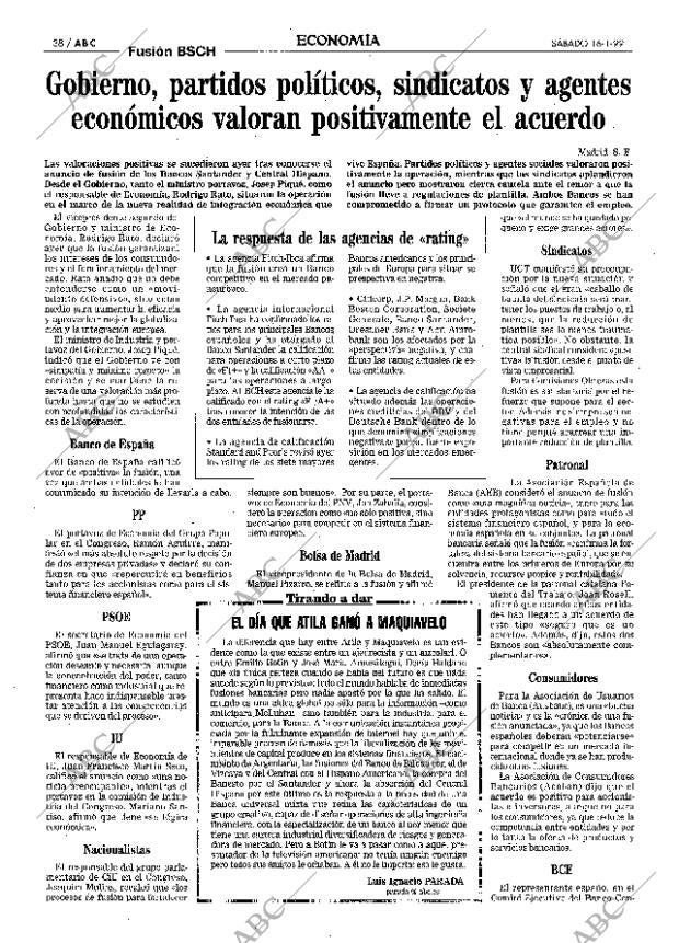 ABC MADRID 16-01-1999 página 38