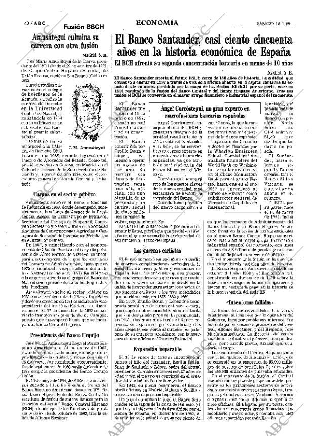ABC MADRID 16-01-1999 página 40