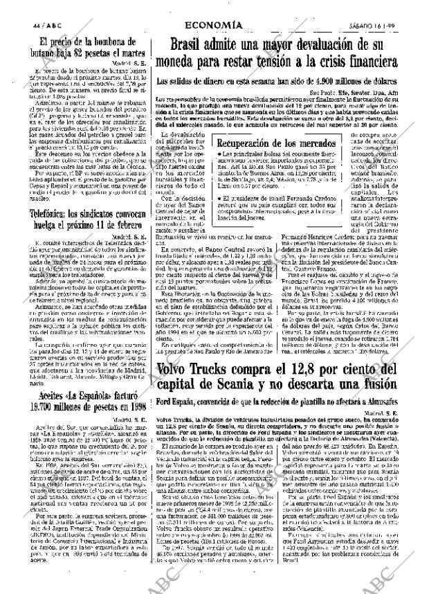 ABC MADRID 16-01-1999 página 44