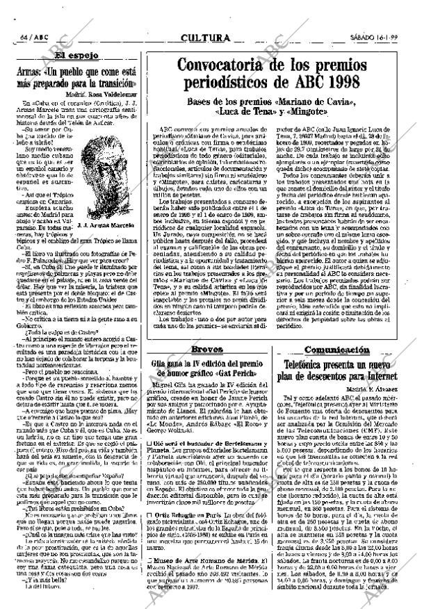 ABC MADRID 16-01-1999 página 64