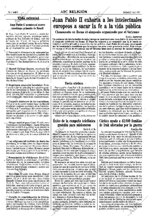 ABC MADRID 16-01-1999 página 76