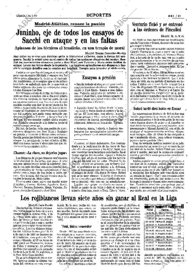 ABC MADRID 16-01-1999 página 81