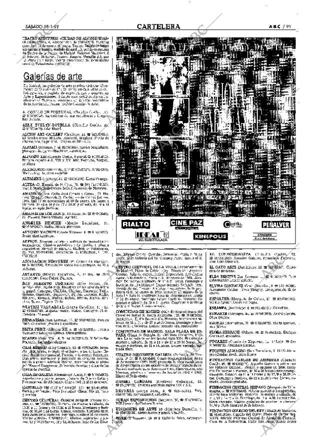 ABC MADRID 16-01-1999 página 91