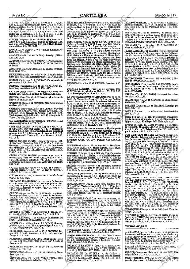 ABC MADRID 16-01-1999 página 94