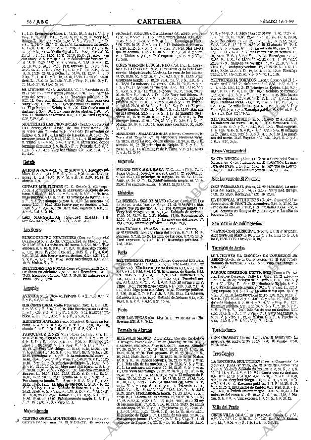 ABC MADRID 16-01-1999 página 96