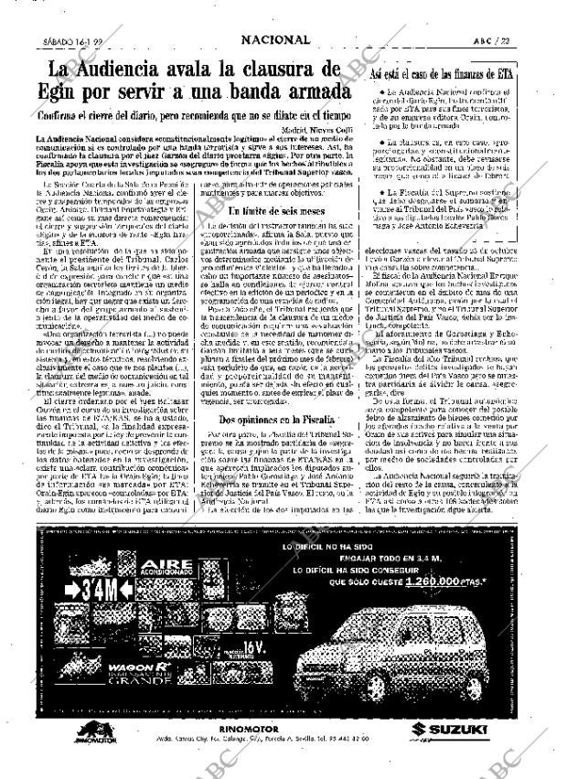 ABC SEVILLA 16-01-1999 página 23