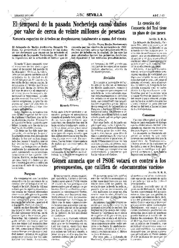 ABC SEVILLA 16-01-1999 página 45