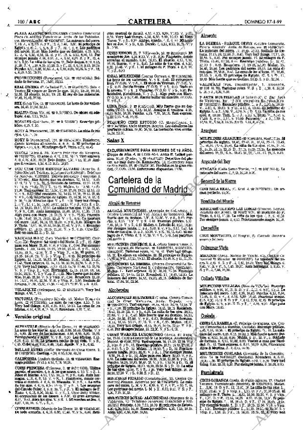 ABC MADRID 17-01-1999 página 100