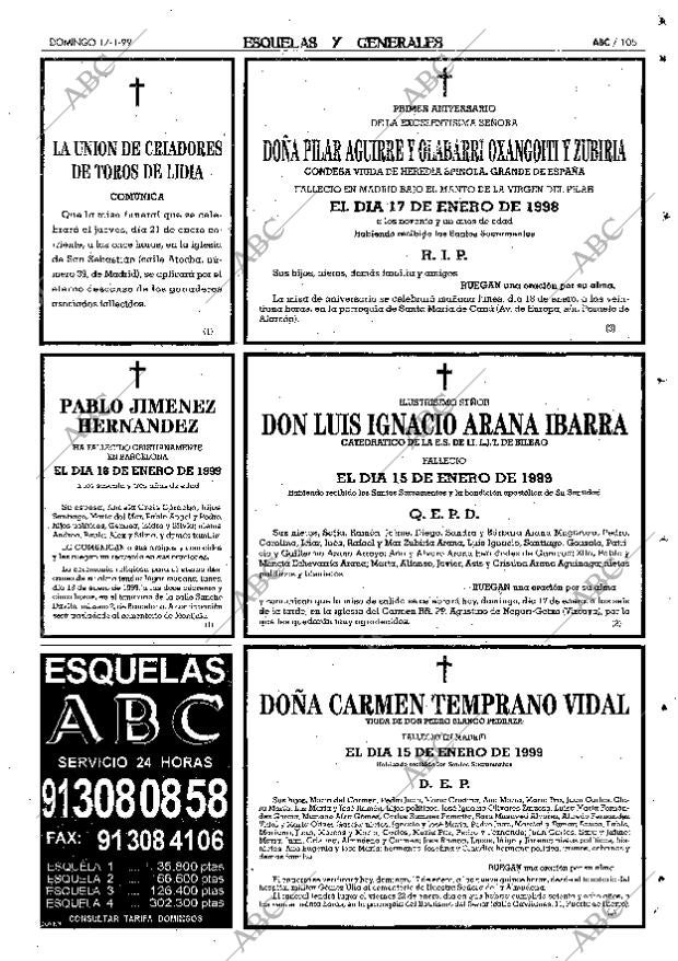 ABC MADRID 17-01-1999 página 105