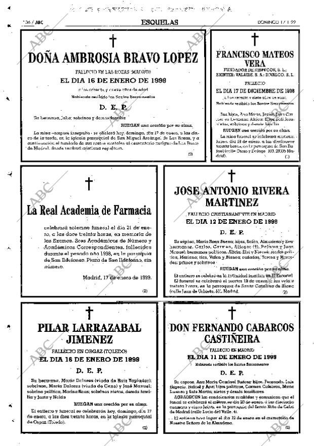 ABC MADRID 17-01-1999 página 106