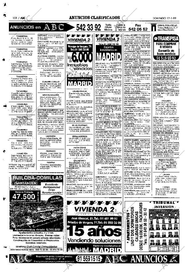 ABC MADRID 17-01-1999 página 108
