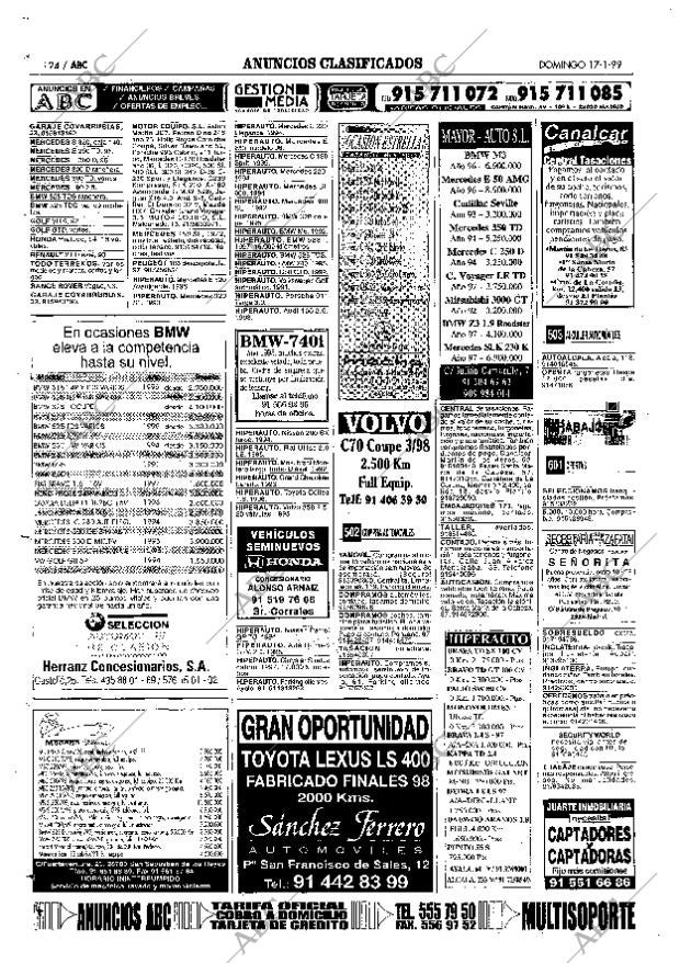 ABC MADRID 17-01-1999 página 124