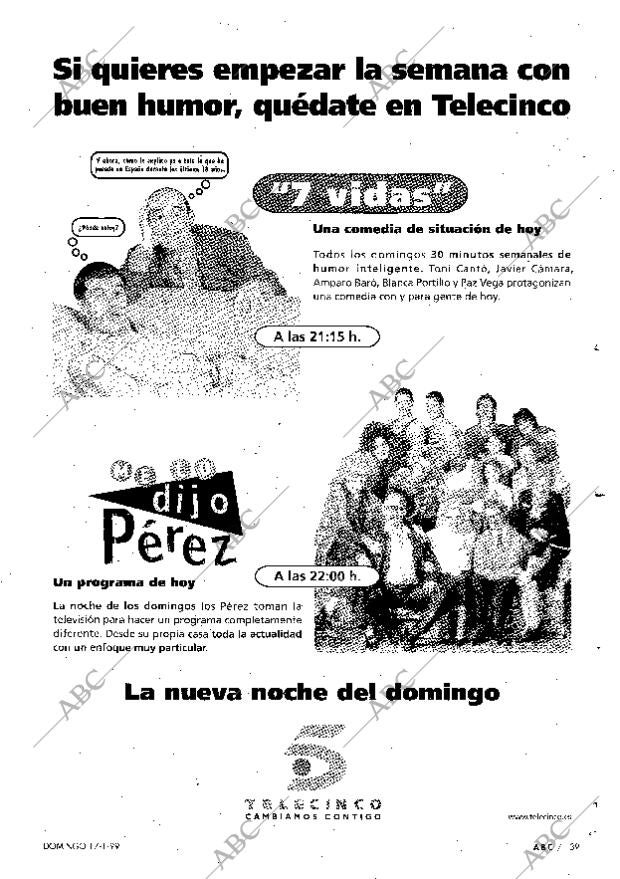 ABC MADRID 17-01-1999 página 139