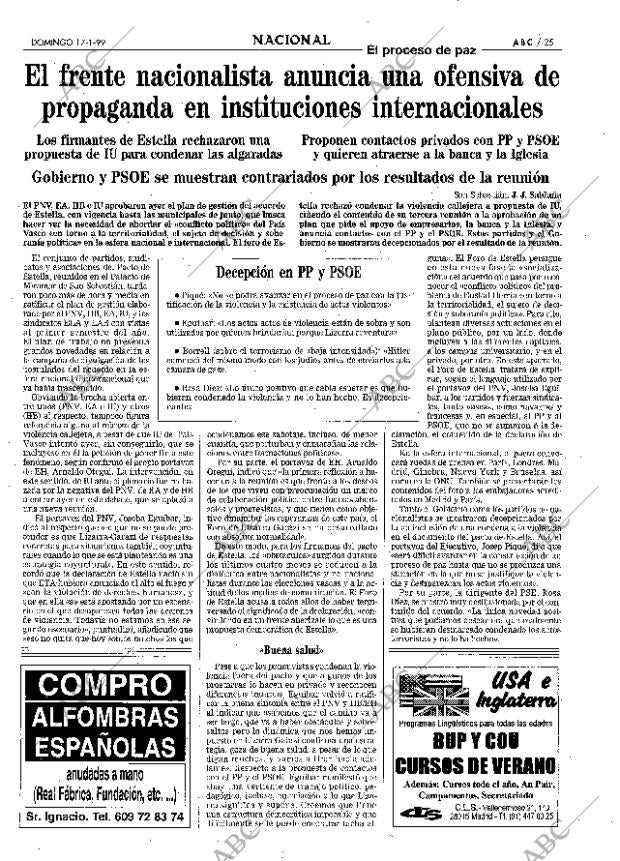 ABC MADRID 17-01-1999 página 25