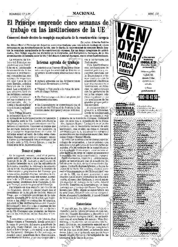 ABC MADRID 17-01-1999 página 31