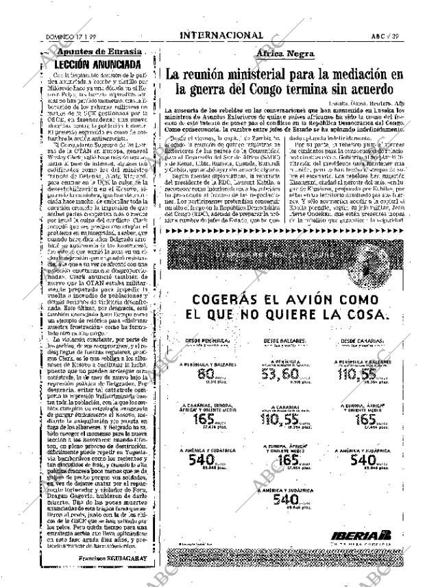 ABC MADRID 17-01-1999 página 39