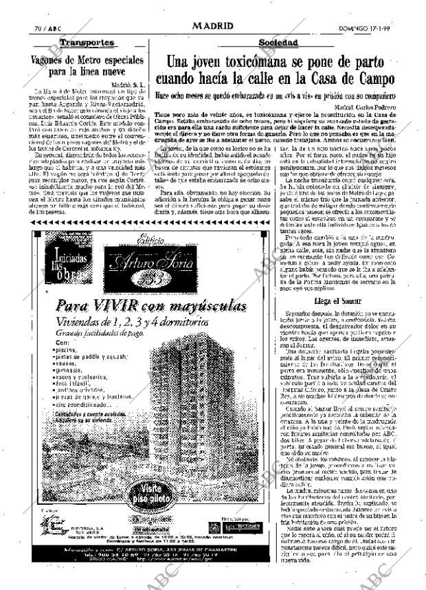 ABC MADRID 17-01-1999 página 70