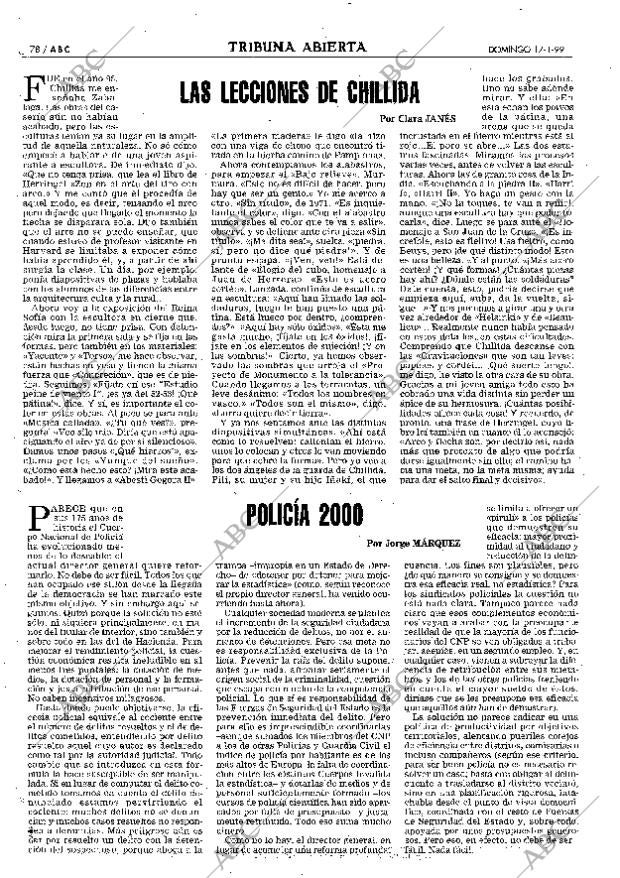 ABC MADRID 17-01-1999 página 78