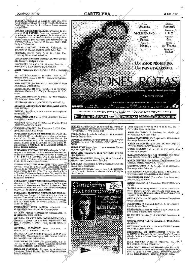 ABC MADRID 17-01-1999 página 97