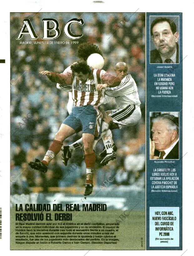ABC MADRID 18-01-1999 página 1