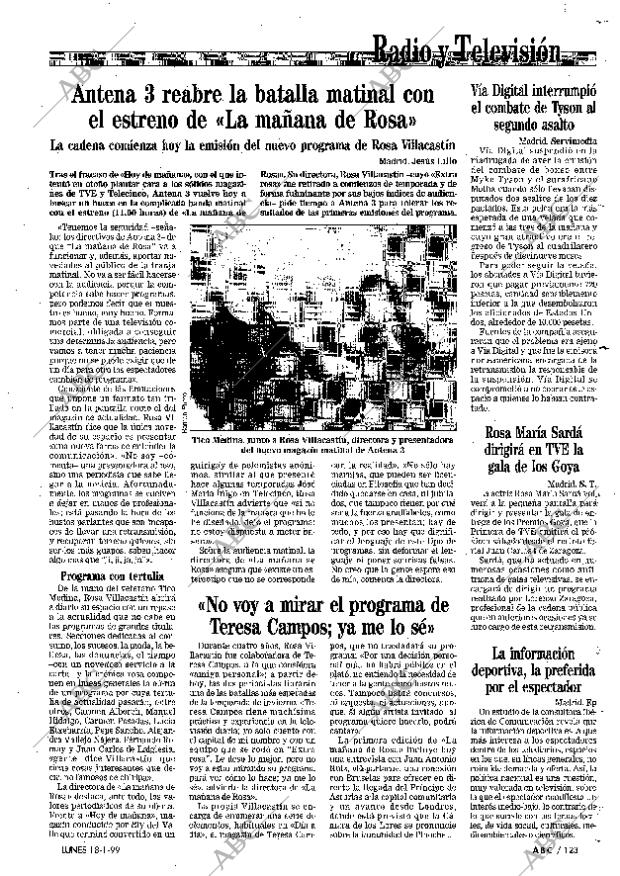 ABC MADRID 18-01-1999 página 123