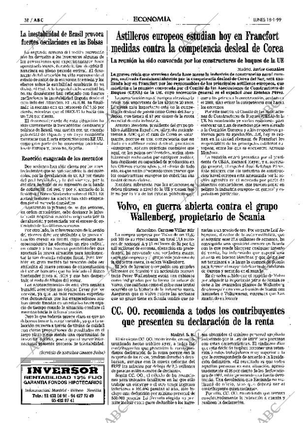 ABC MADRID 18-01-1999 página 38