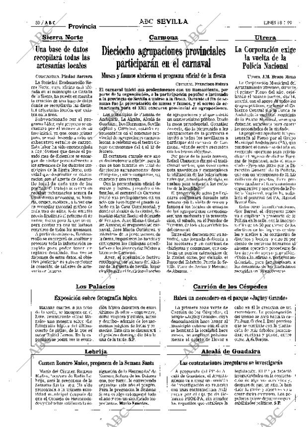 ABC SEVILLA 18-01-1999 página 50