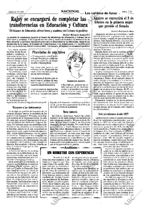 ABC SEVILLA 19-01-1999 página 25
