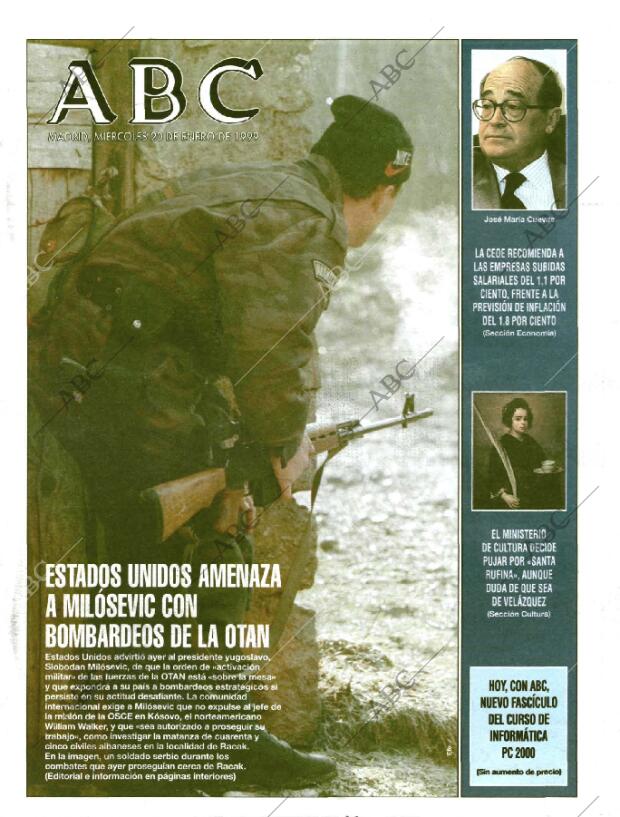 ABC MADRID 20-01-1999 página 1