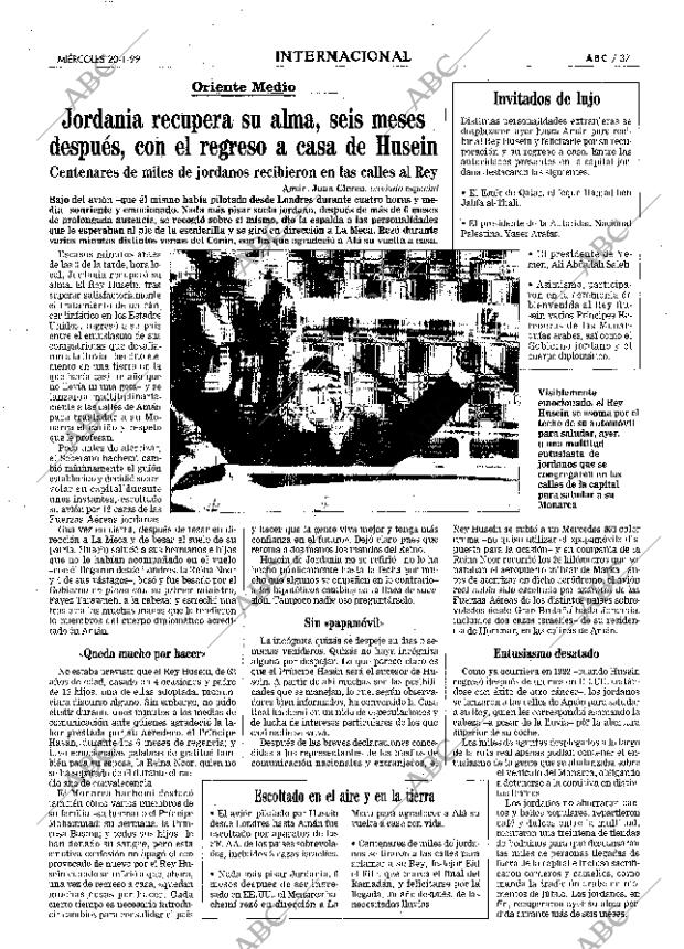 ABC MADRID 20-01-1999 página 37