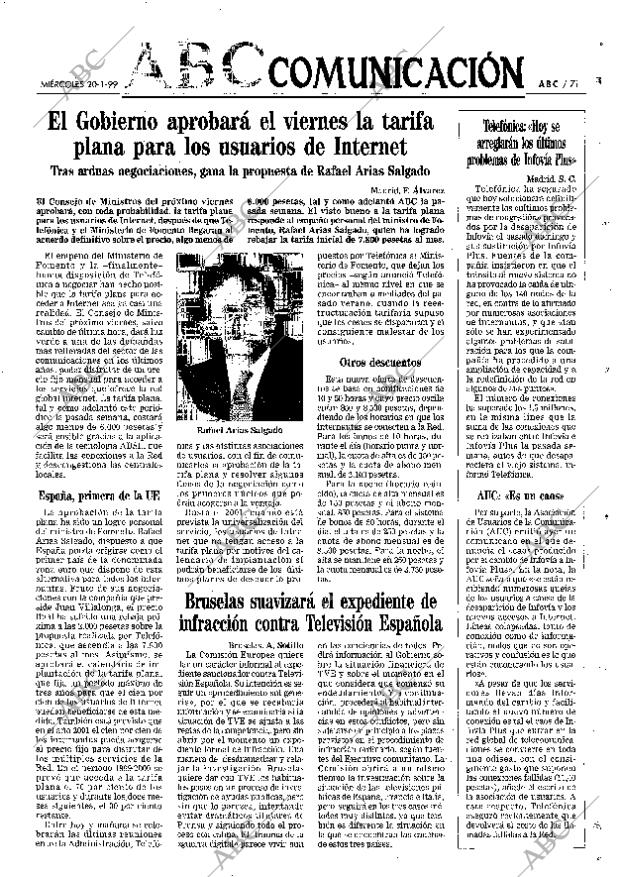 ABC MADRID 20-01-1999 página 71