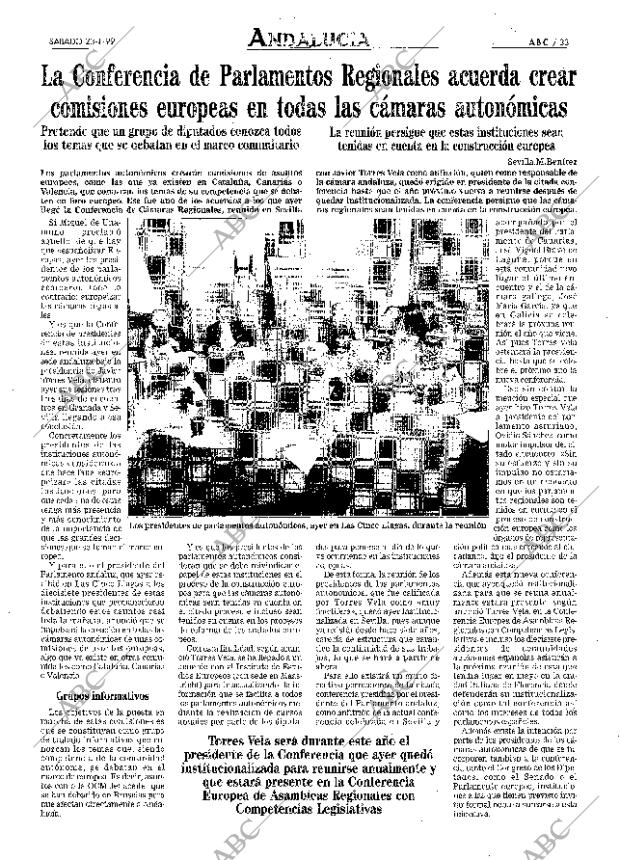 ABC SEVILLA 23-01-1999 página 33