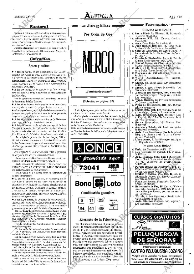 ABC SEVILLA 23-01-1999 página 59