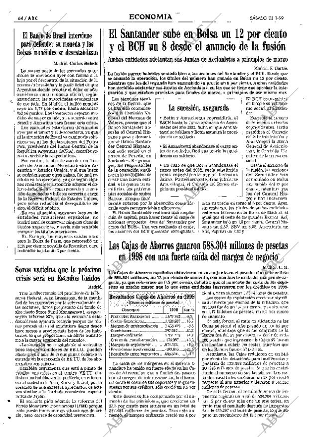 ABC SEVILLA 23-01-1999 página 64