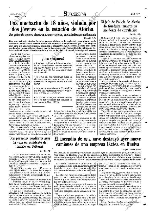 ABC SEVILLA 23-01-1999 página 77