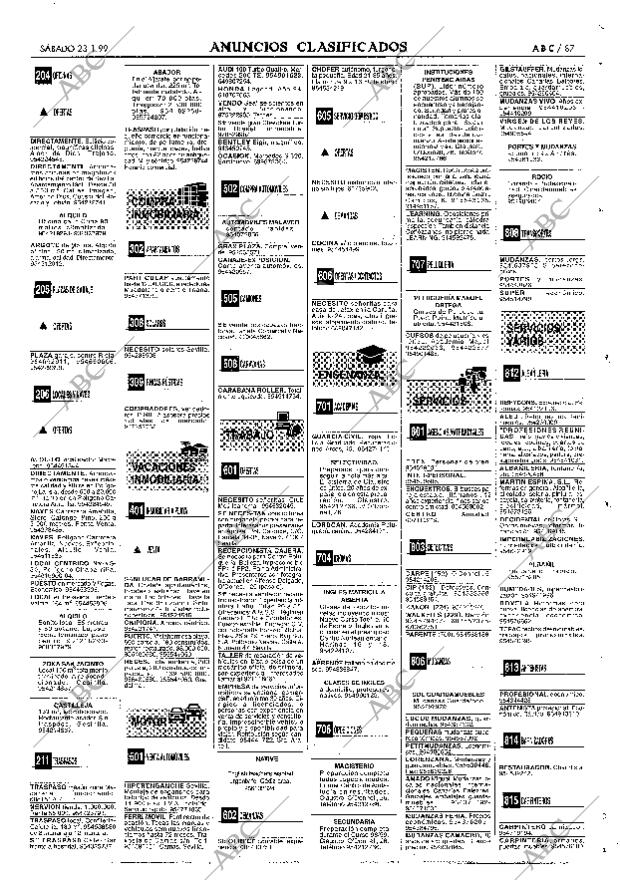 ABC SEVILLA 23-01-1999 página 87