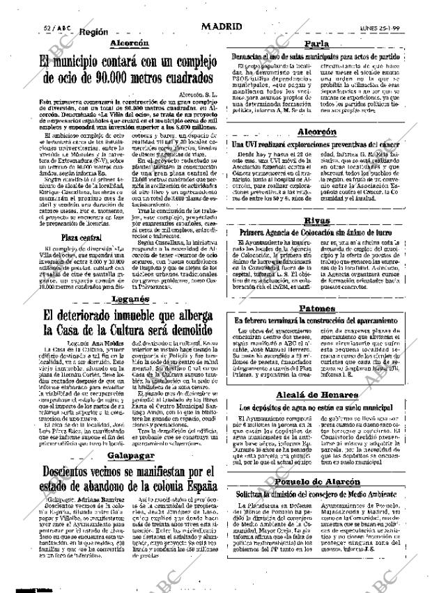 ABC MADRID 25-01-1999 página 52