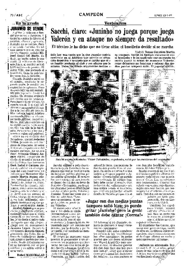 ABC MADRID 25-01-1999 página 70