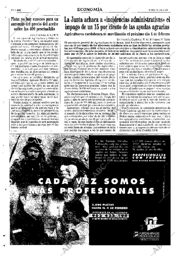 ABC SEVILLA 29-01-1999 página 70