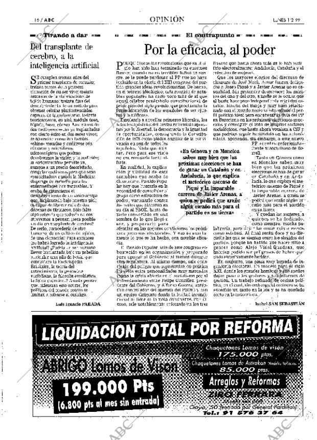 ABC MADRID 01-02-1999 página 16