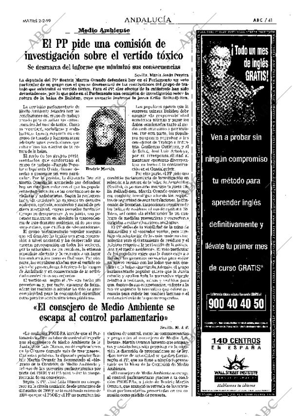 ABC SEVILLA 02-02-1999 página 41