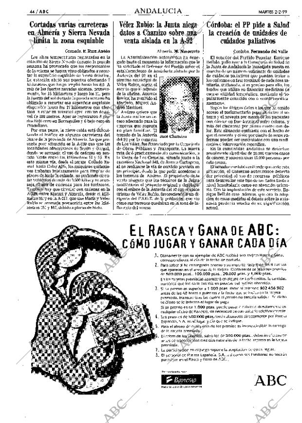 ABC SEVILLA 02-02-1999 página 44