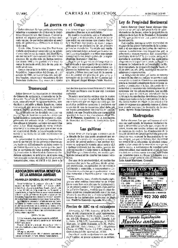 ABC MADRID 03-02-1999 página 12